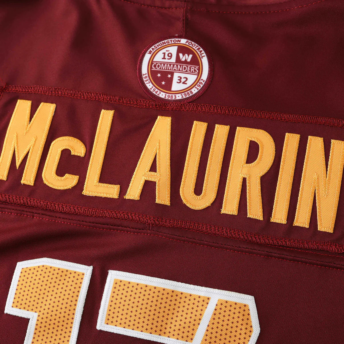 WAS Commanders Jersey Burdeos