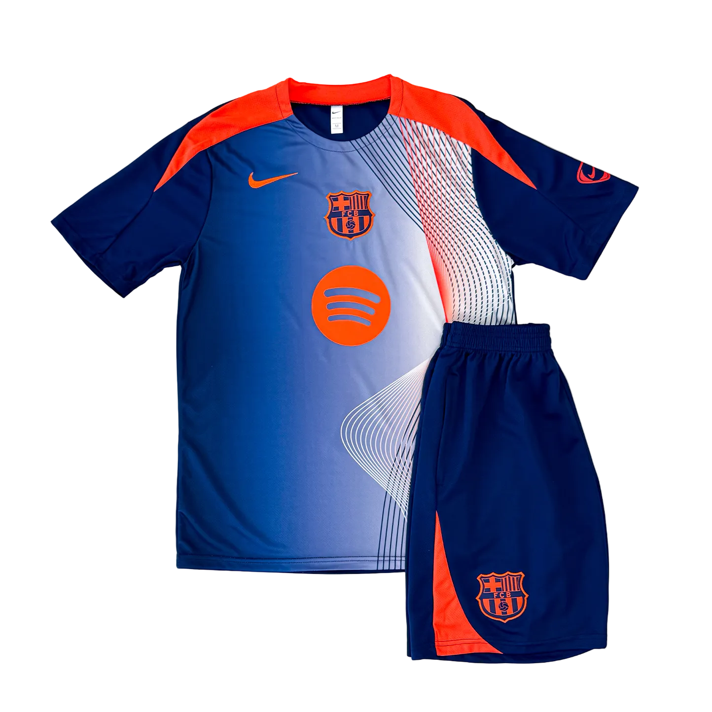 FC Barcelona Entrenamiento Azul Corta