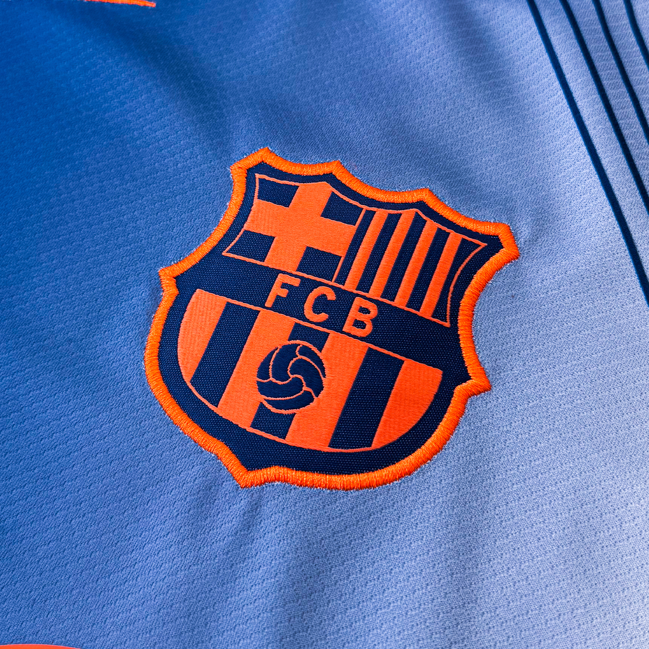 FC Barcelona Entrenamiento Azul Corta