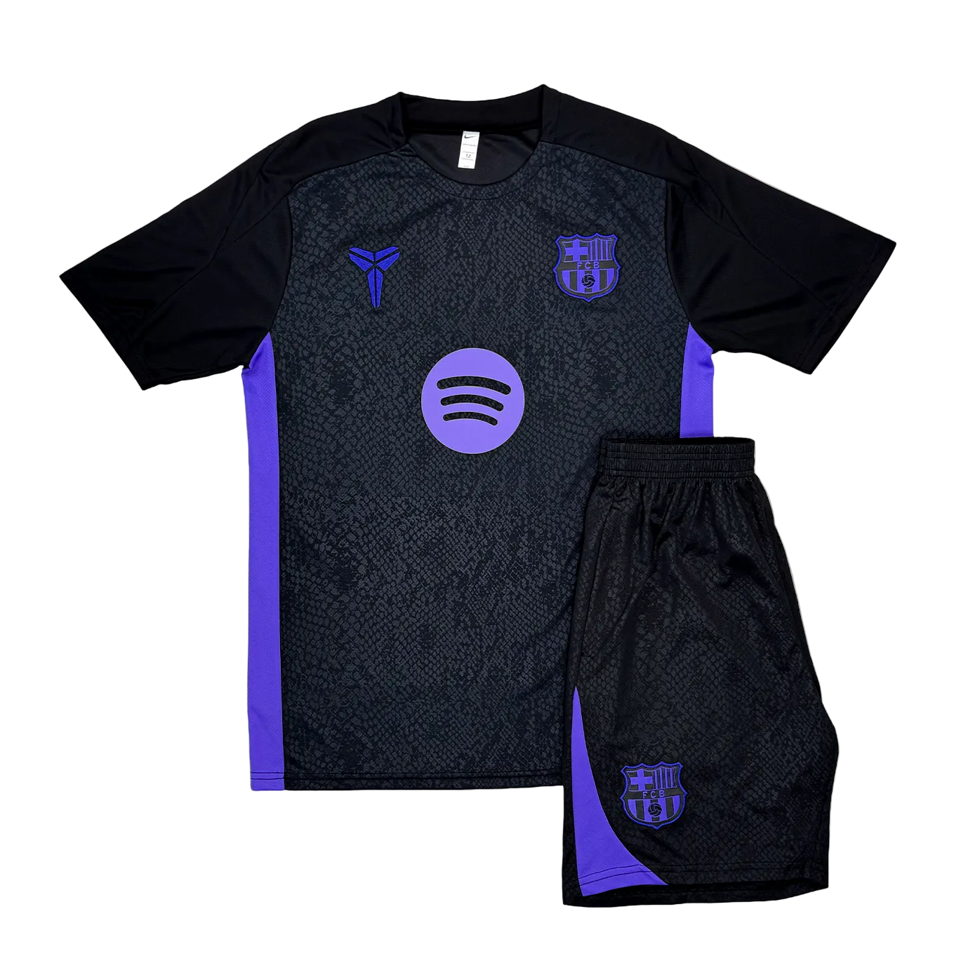 FC Barcelona Entrenamiento Negro Corta