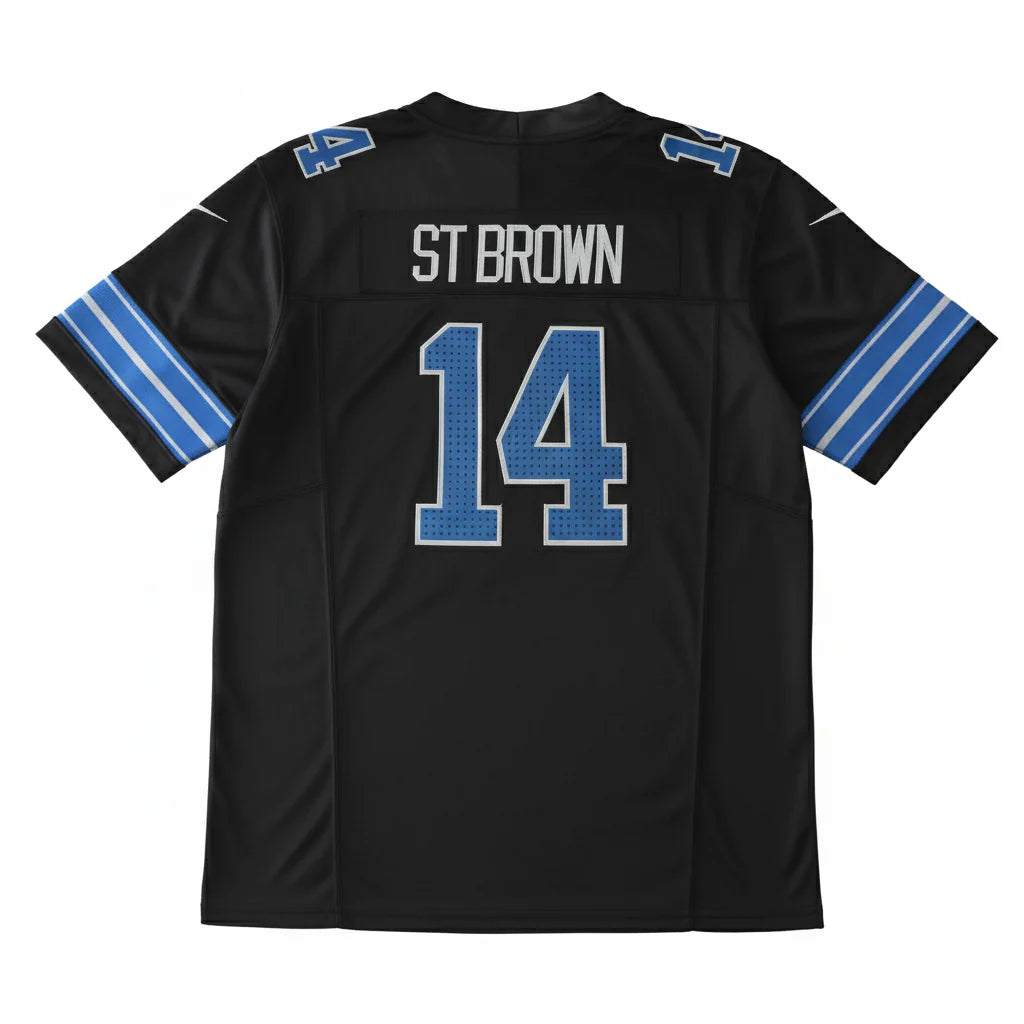 DET Lions Jersey Negra