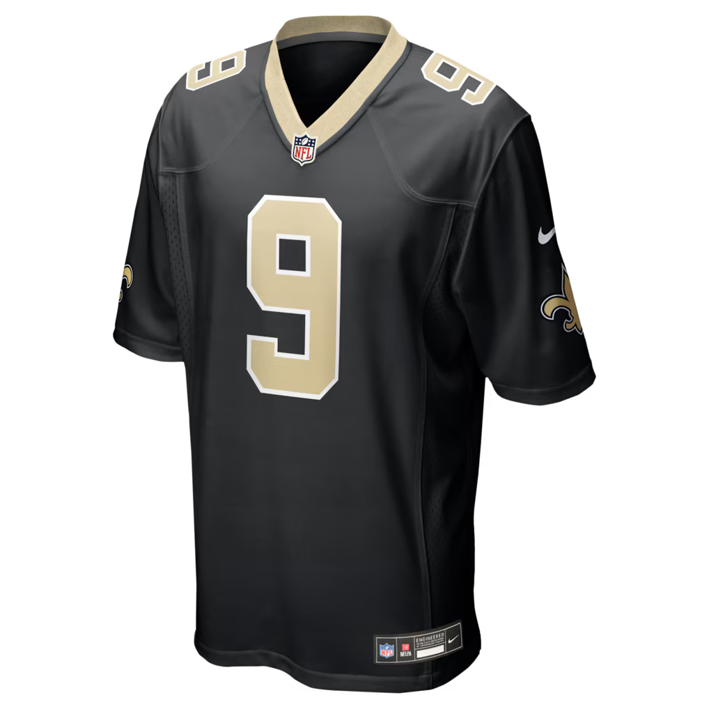 NO Saints Jersey Negra