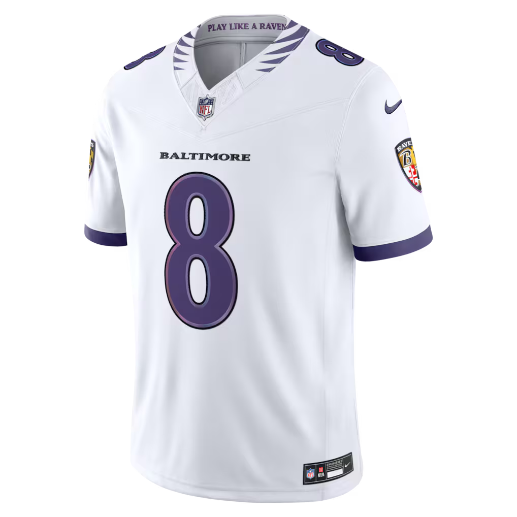 BAL Ravens Jersey Blanca 2026