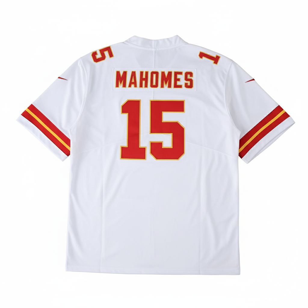 KC Chiefs Jersey Blanca
