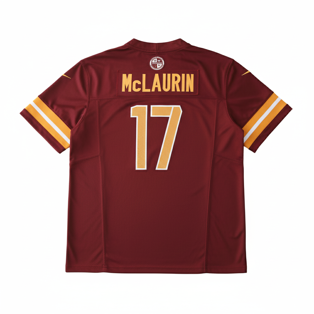 WAS Commanders Jersey Burdeos